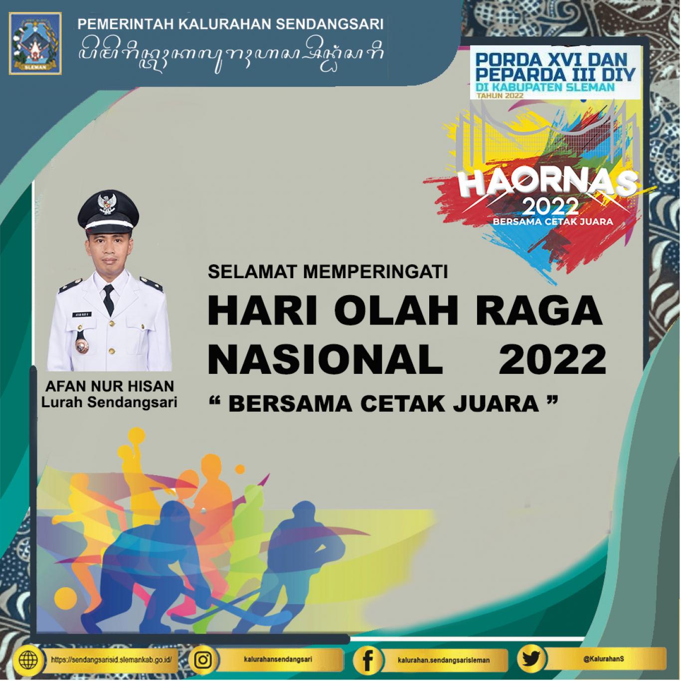 Selamat Memperingati Hari Olah Raga Nasional 2022