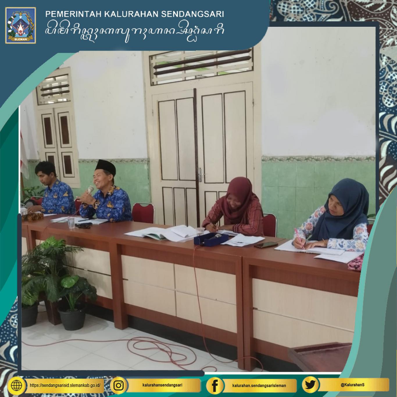 Rakor Bulan April Kader PPKBD Kalurahan Sendangsari