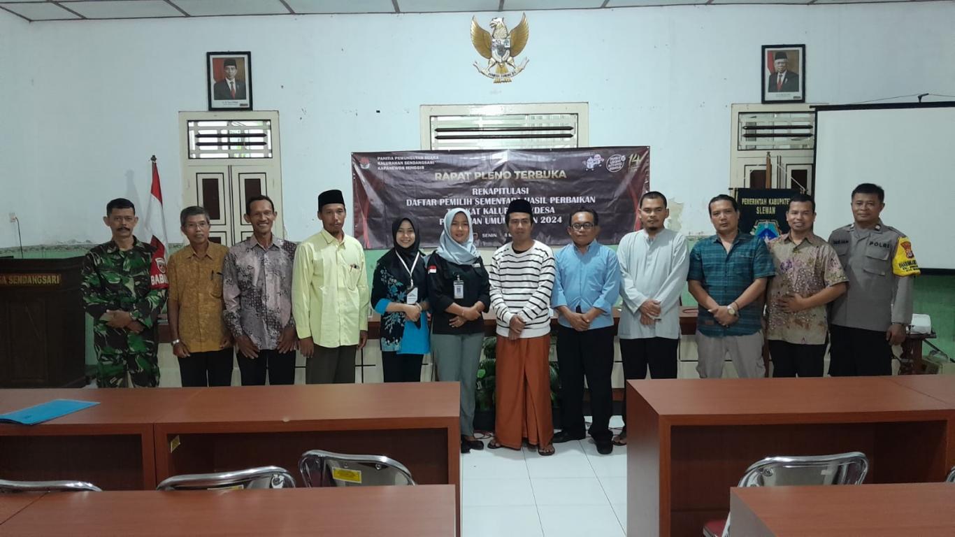 Rapat Pleno Terbuka DPHP DPS PPS Sendangsari