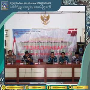 Rakorpim Kapanewon Minggir Bulan Juli di Kalurahan Sendangsari