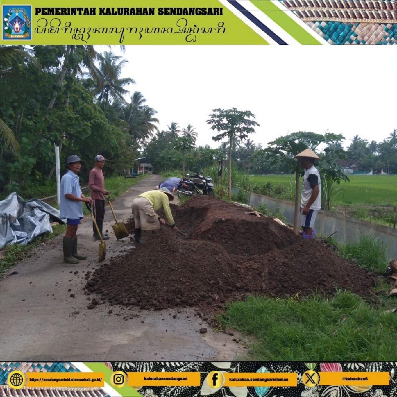 Progres Pembuatan Kompos Organik Sendangsari