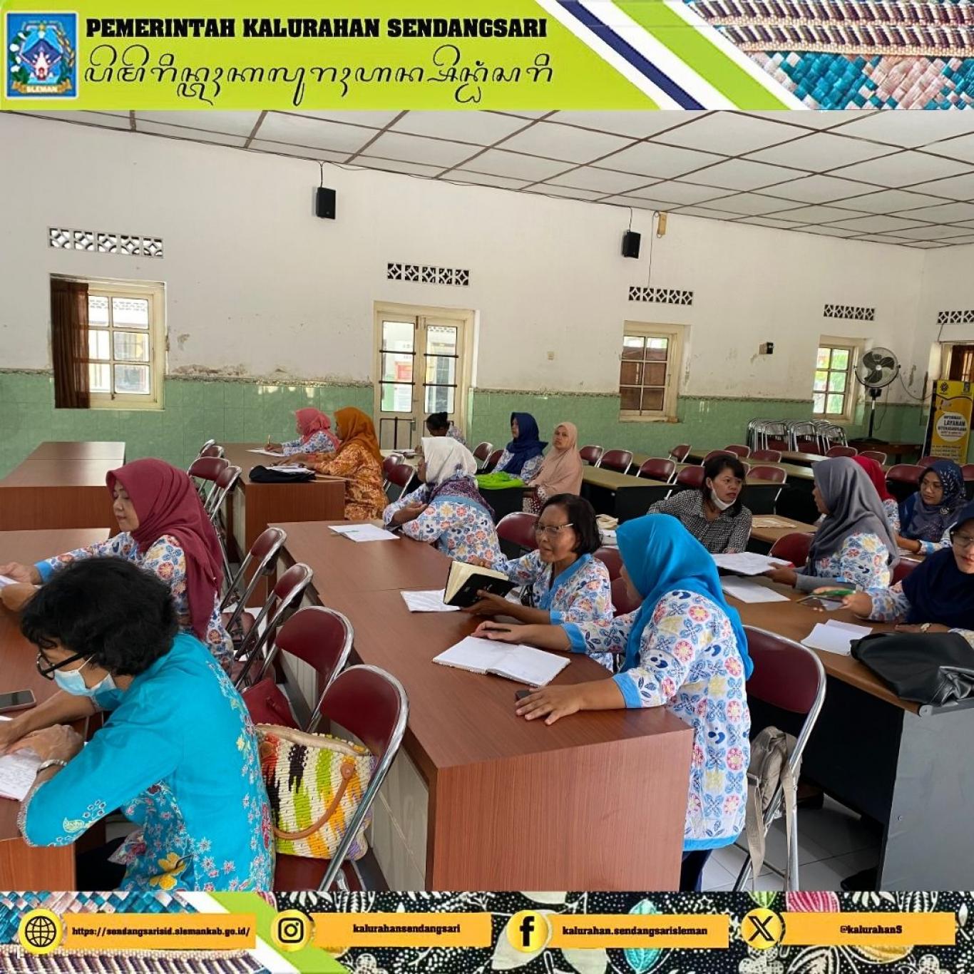 Rakor Bulan Februari Kader PPKBD Kalurahan Sendangsari