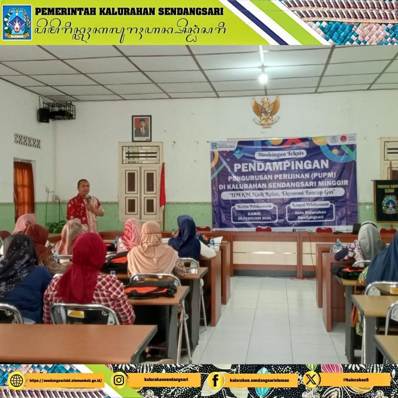 Bimtek Pendampingan Pengurusan Perizinan (PUPM) Kalurahan Sendangsari