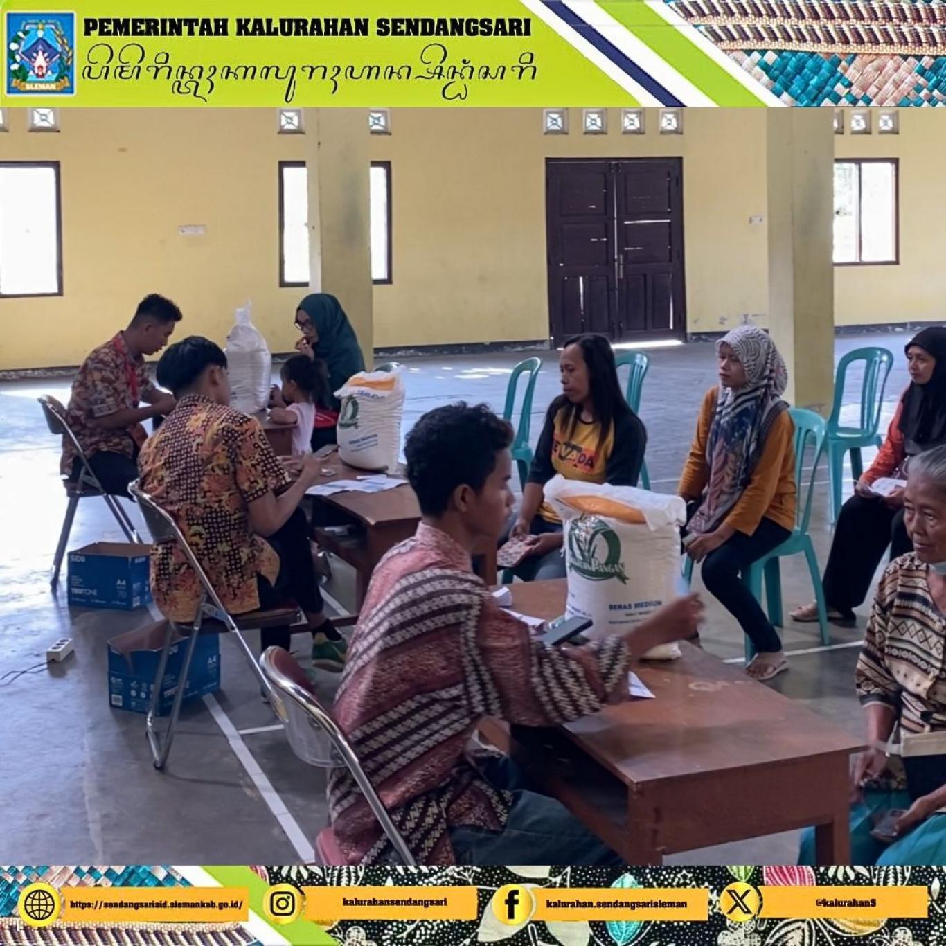 Penyampaian Beras CPP Lewat POS Bulan Maret 2024 Sendangsari
