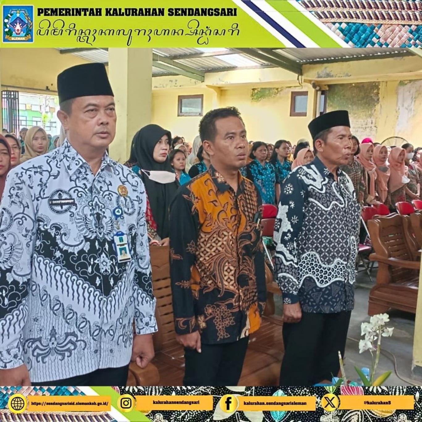 Lurah Sendangsari Menghadiri Syawalan dan Halal Bihalal Pendidik dan Tenaga Kependidikan Minggir