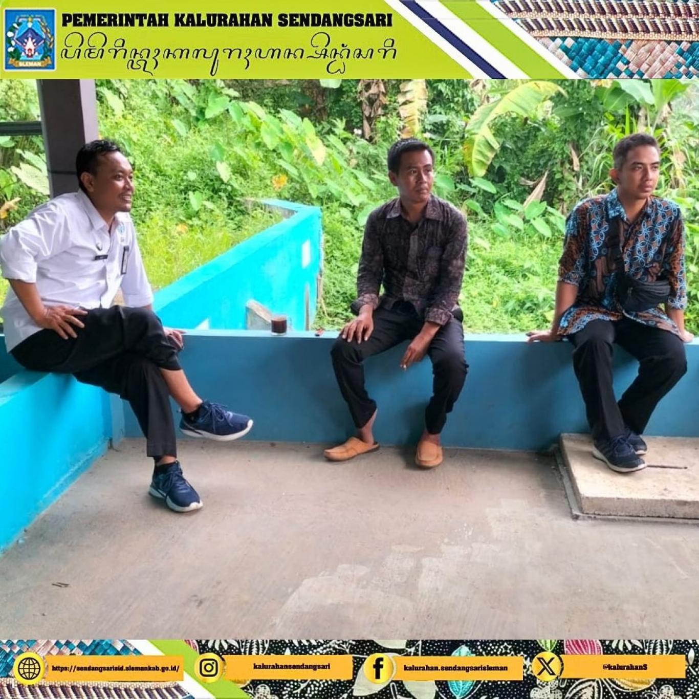 Lurah Sendangsari Mendampingi BBPPM Yogyakarta ke Bumdes Sari Mumpuni Sendangsari dan Mata Air