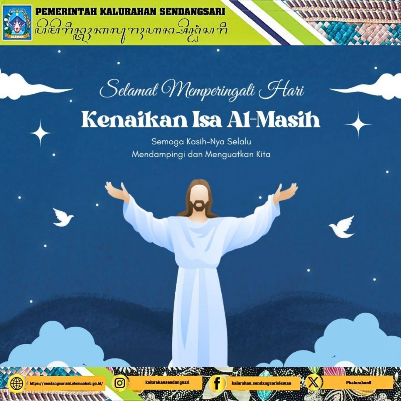 Selamat Memperingati Kenaikan Isa Al Masih