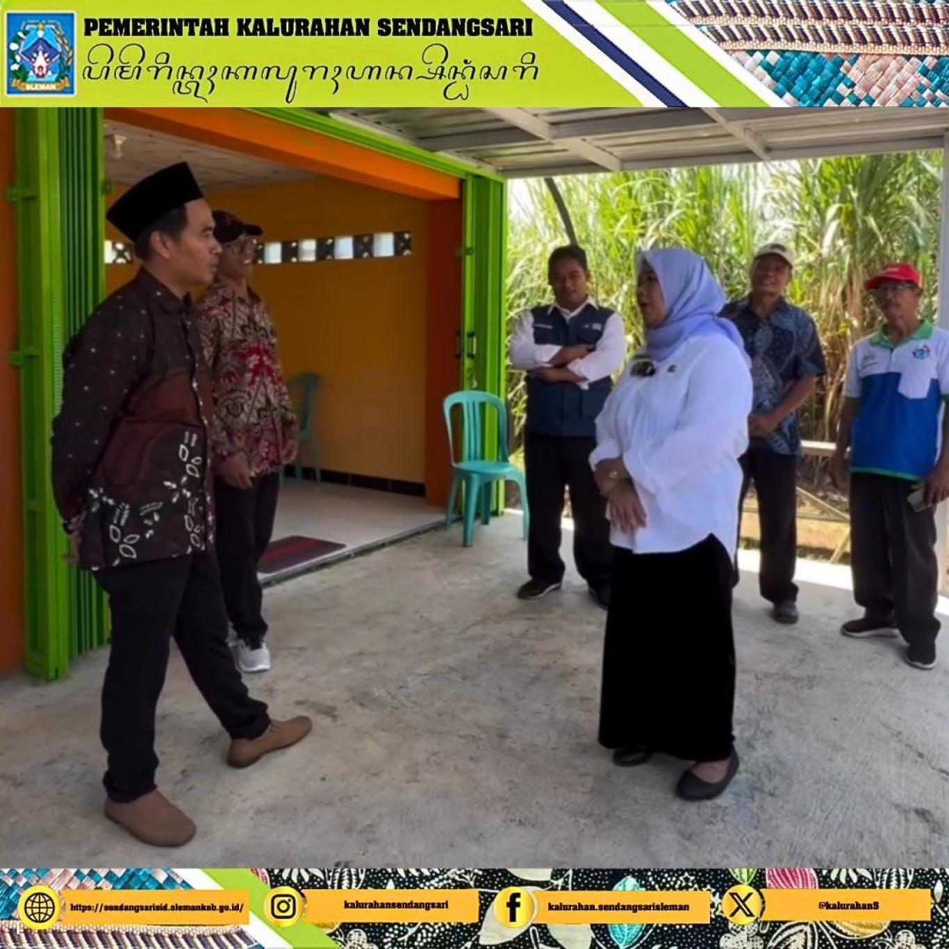 Lurah Sendangsari Mendampingi Bupati Sleman Menilik PAMdes Tirtosari