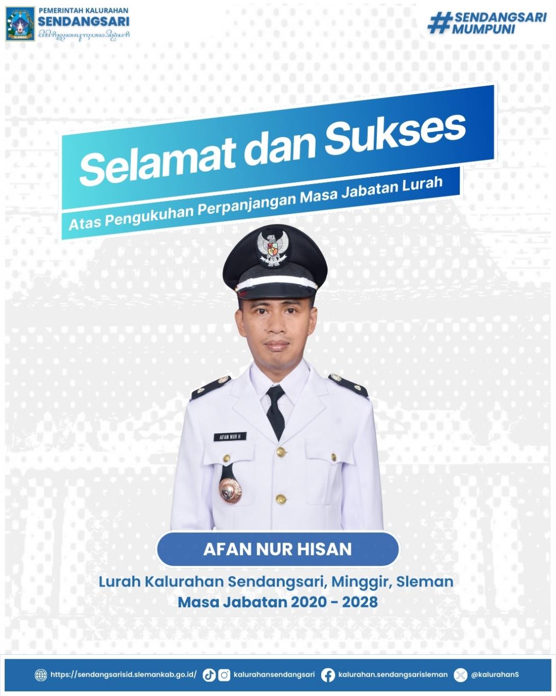 Selamat dan Sukses Lurah Sendangsari Masa Jabatan 2020-2028