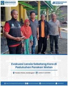 Evakuasi Lansia Sebatang Kara Padukuhan Parakan Wetan