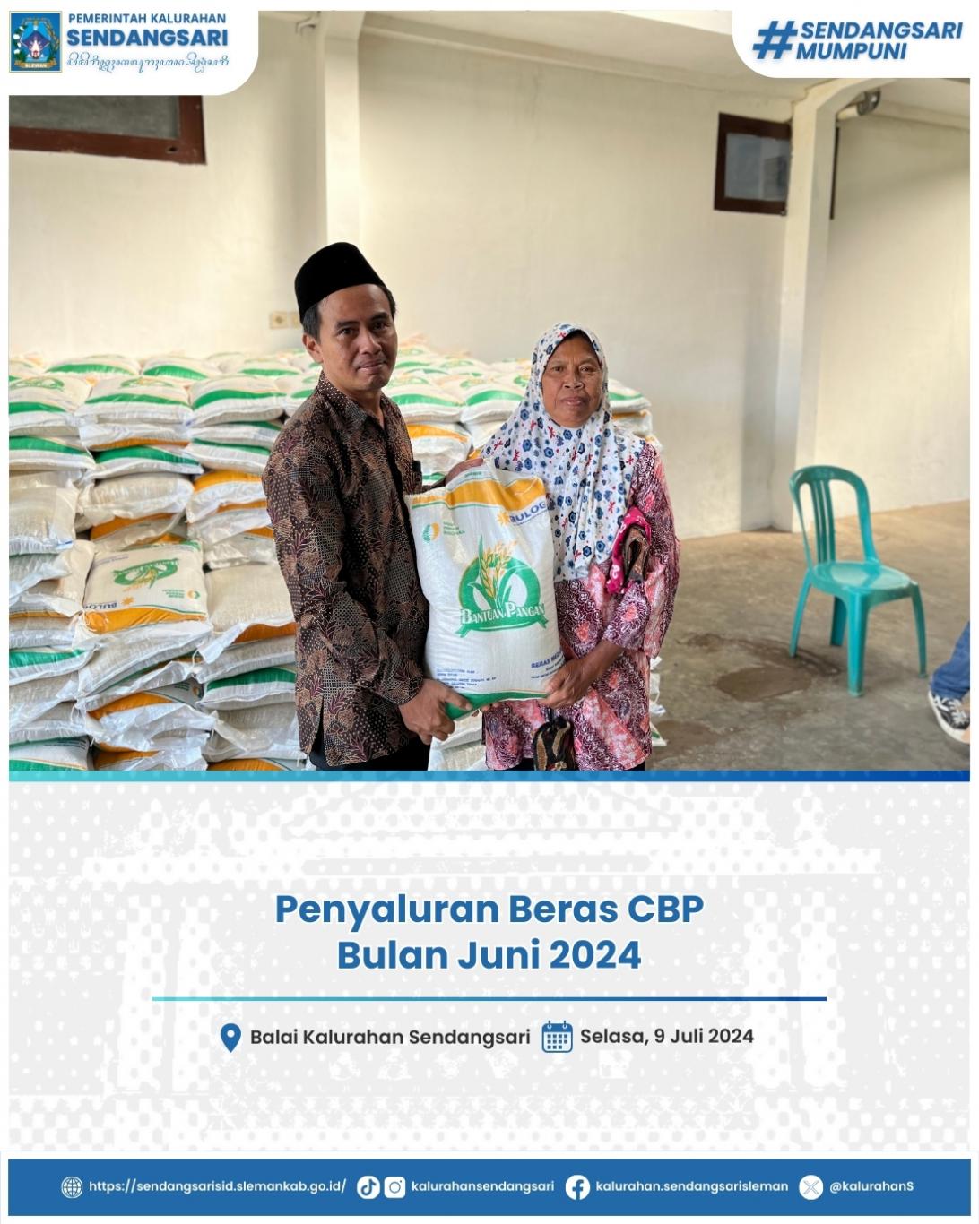 Penyaluran Beras CBP Bulan Juni 2024
