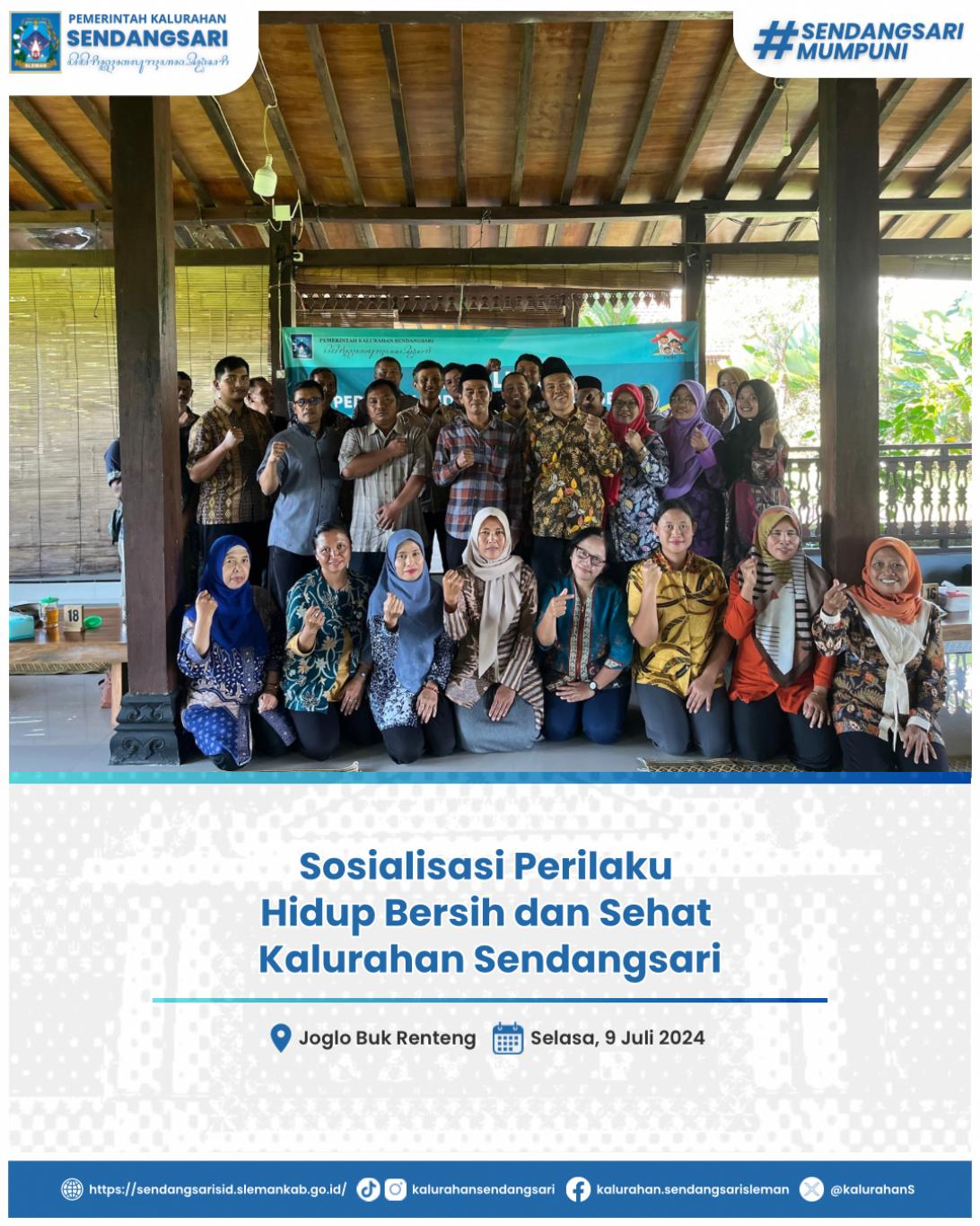 Sosialisasi Perilaku Hidup Bersih dan Sehat Kalurahan Sendangsari