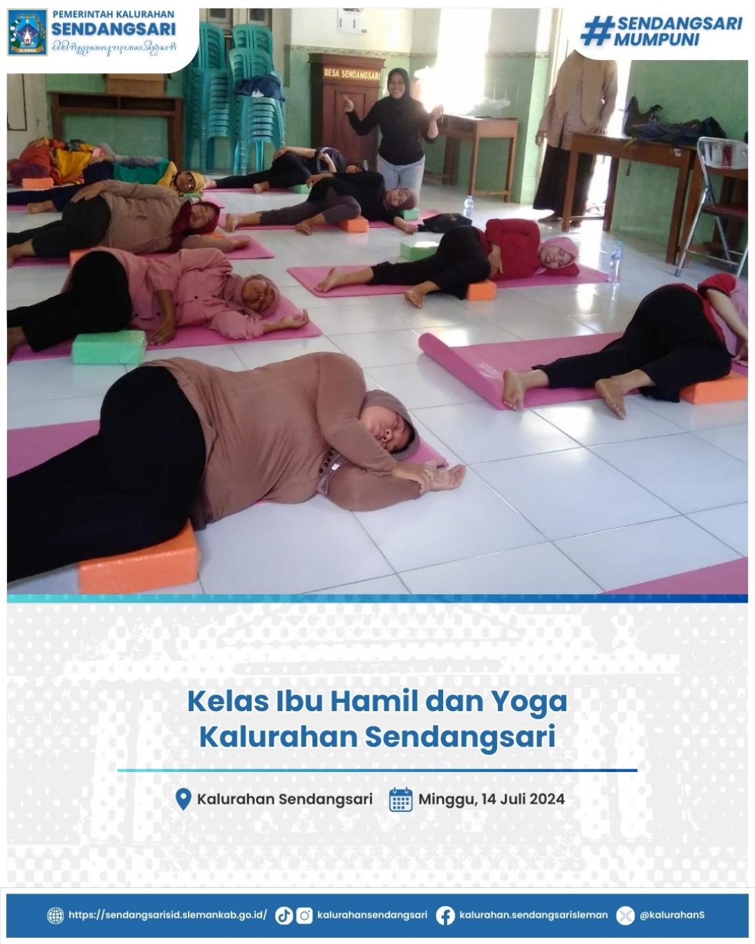 Kelas Ibu Hamil dan Yoga Kalurahan Sendangsari