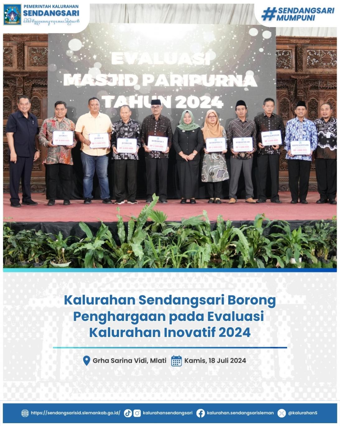 Kalurahan Sendangsari Borong Penghargaan pada Evaluasi Kalurahan Inovatif 2024