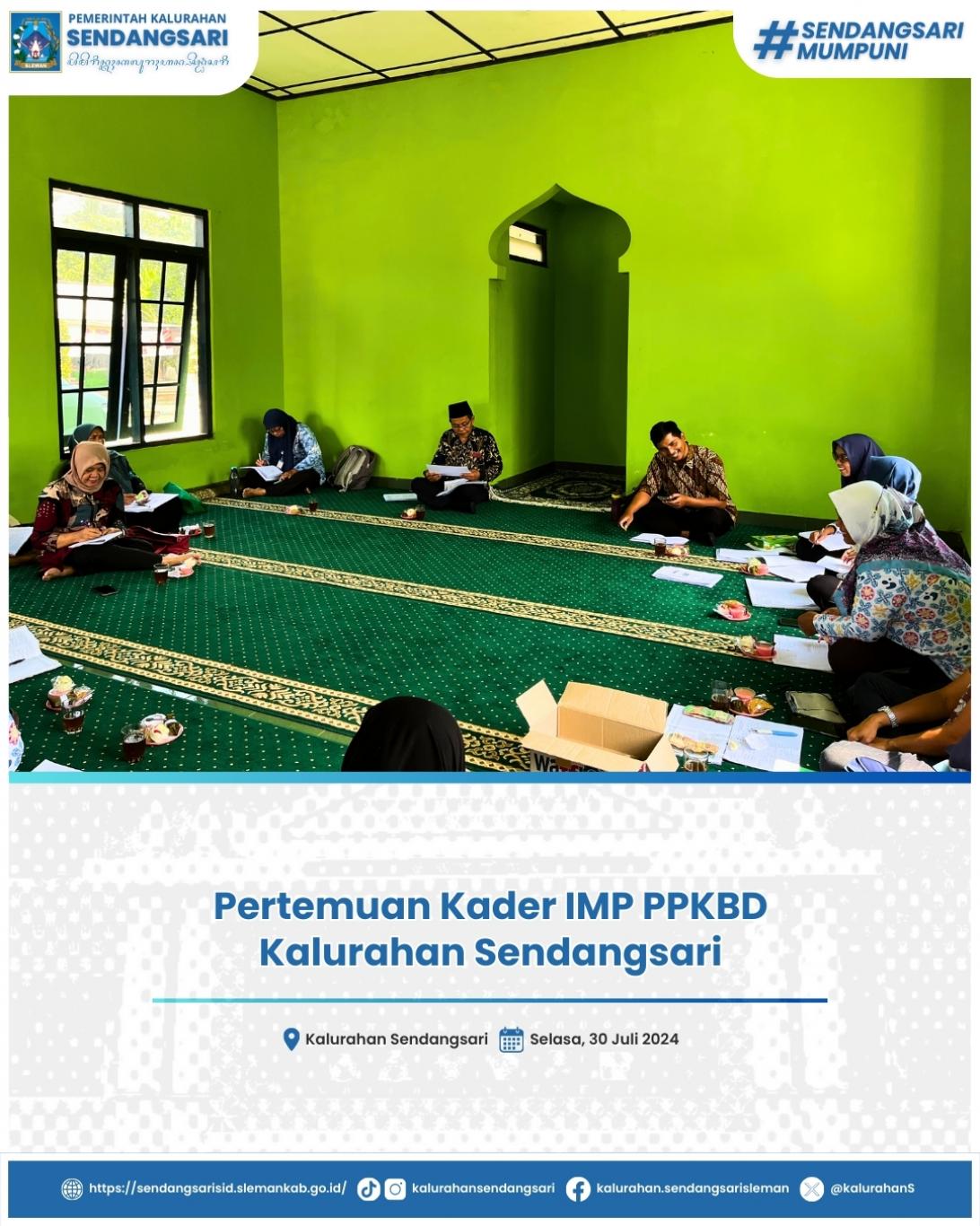 Pertemuan Kader IMP PPKBD Kalurahan Sendangsari