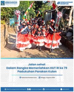 Jalan sehat Dalam Rangka Memeriahkan HUT RI ke 79 Padukuhan Parakan Kulon