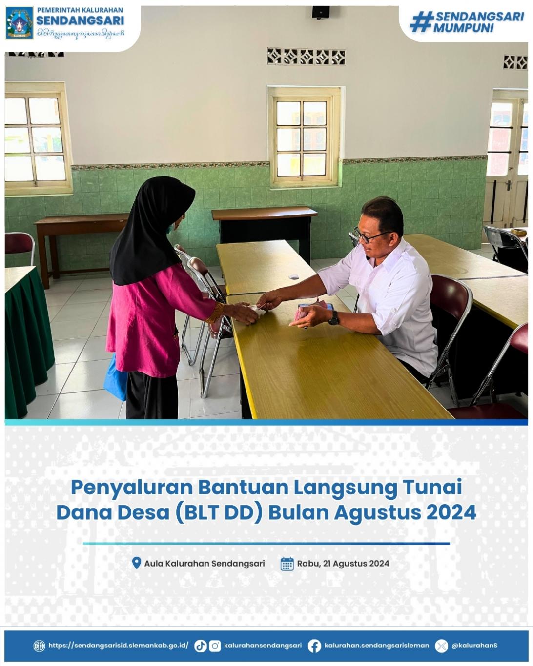 Penyaluran BLT DD Bulan Agustus 2024