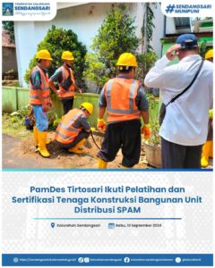 PamDes Tirtosari Ikuti Pelatihan dan Sertifikasi Tenaga Konstruksi Bangunan Unit Distribusi SPAM