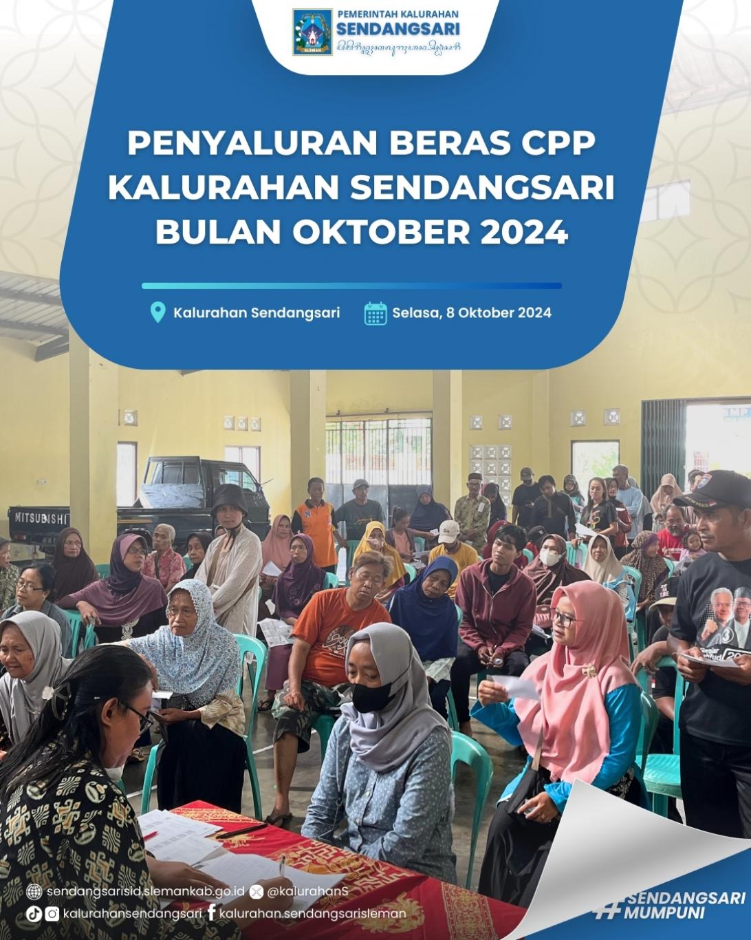 Penyaluran Beras CPP Kalurahan Sendangsari Bulan Oktober 2024