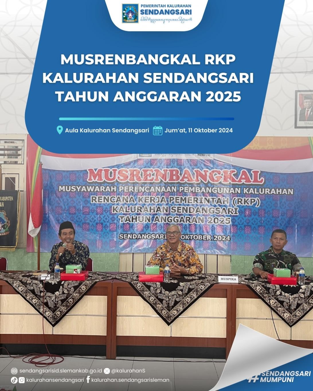 MUSRENBANGKAL RKP Kalurahan Sendangsari Tahun Anggaran 2025