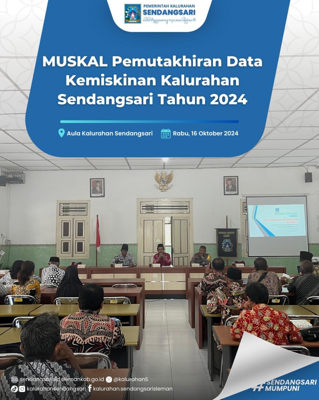 Musyawarah Kalurahan Pemutakhiran Data Kemiskinan Kalurahan Sendangsari Tahun 2024