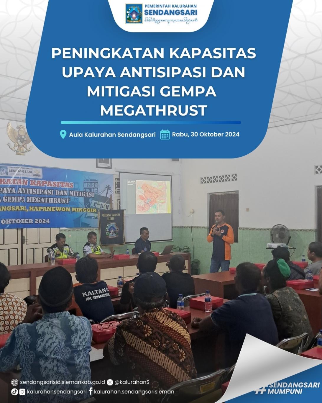 Peningkatan Kapasitas Upaya Antisipasi dan Mitigasi Bencana Gempa Megathrust Sendangsari