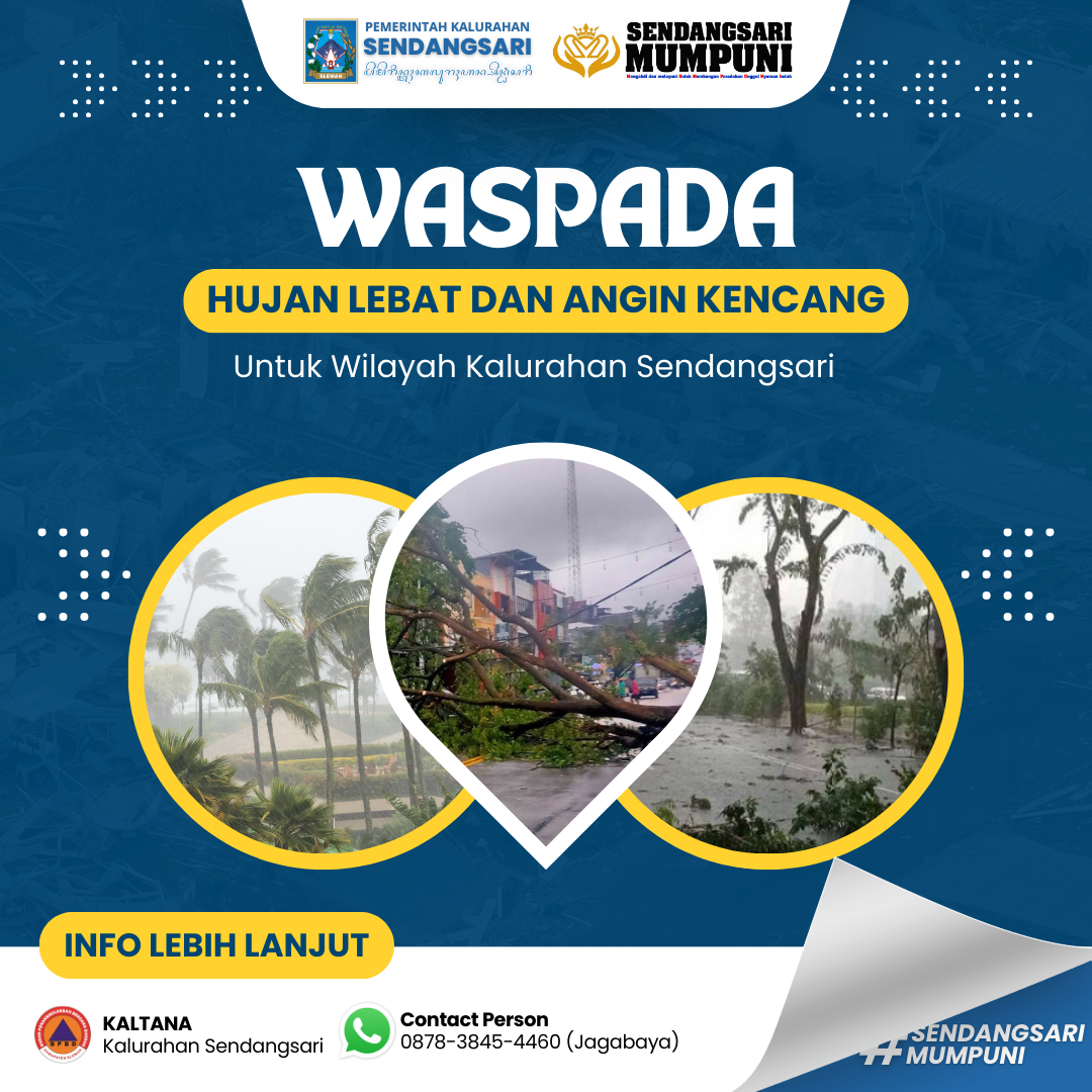 Waspada Hujan Lebat dan Angin Kencang