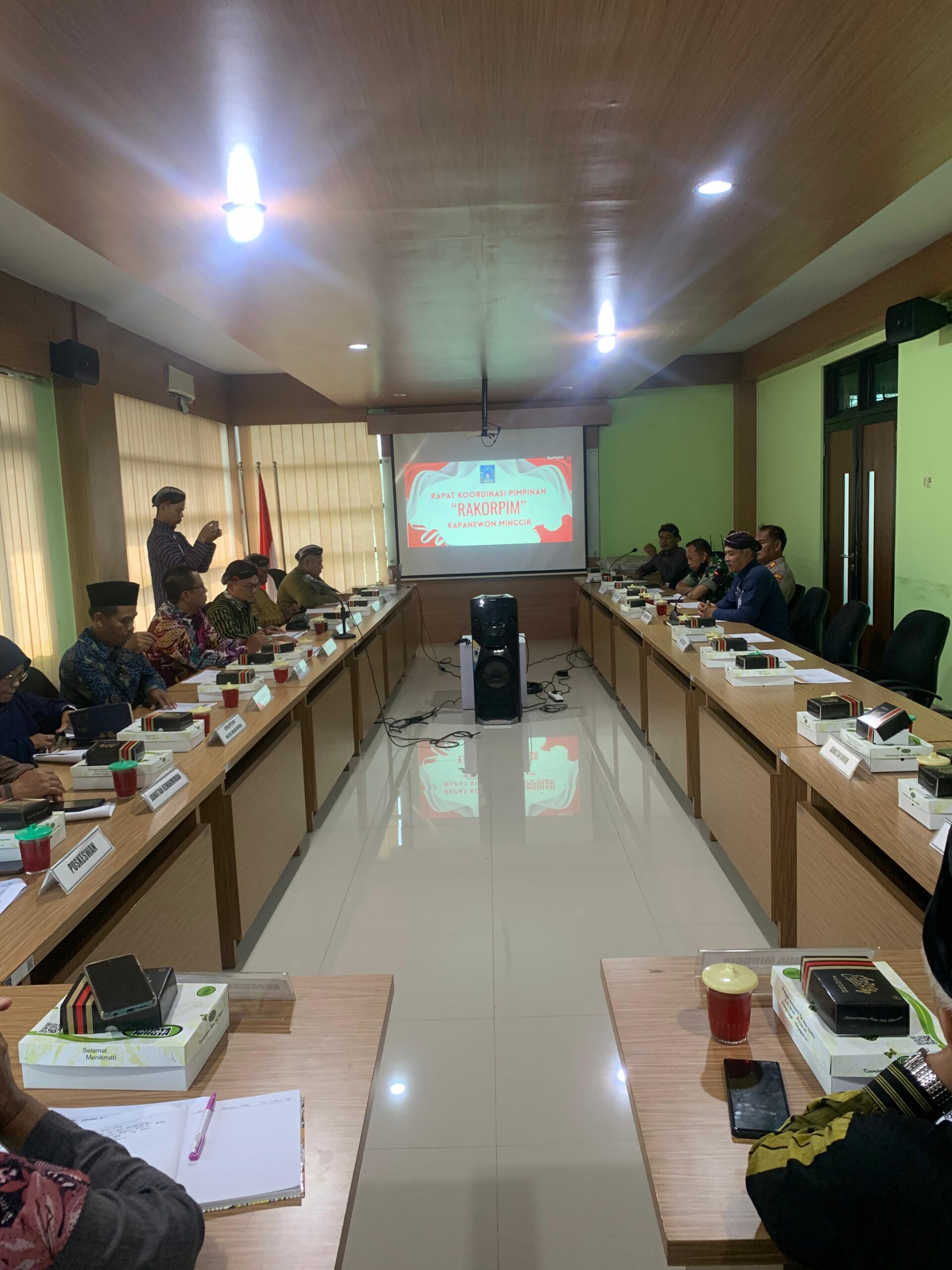 Lurah Sendangsari Menghadiri Rapat Pimpinan “RAKORPIM” Kapanewon Minggir