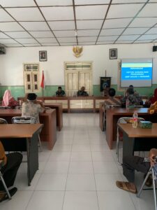 Sosialisasi Pemanfaatan Lahan Tanah Kalurahan Sendangsari Untuk sarana prasarana sekolah SMP Negeri 1 Minggir
