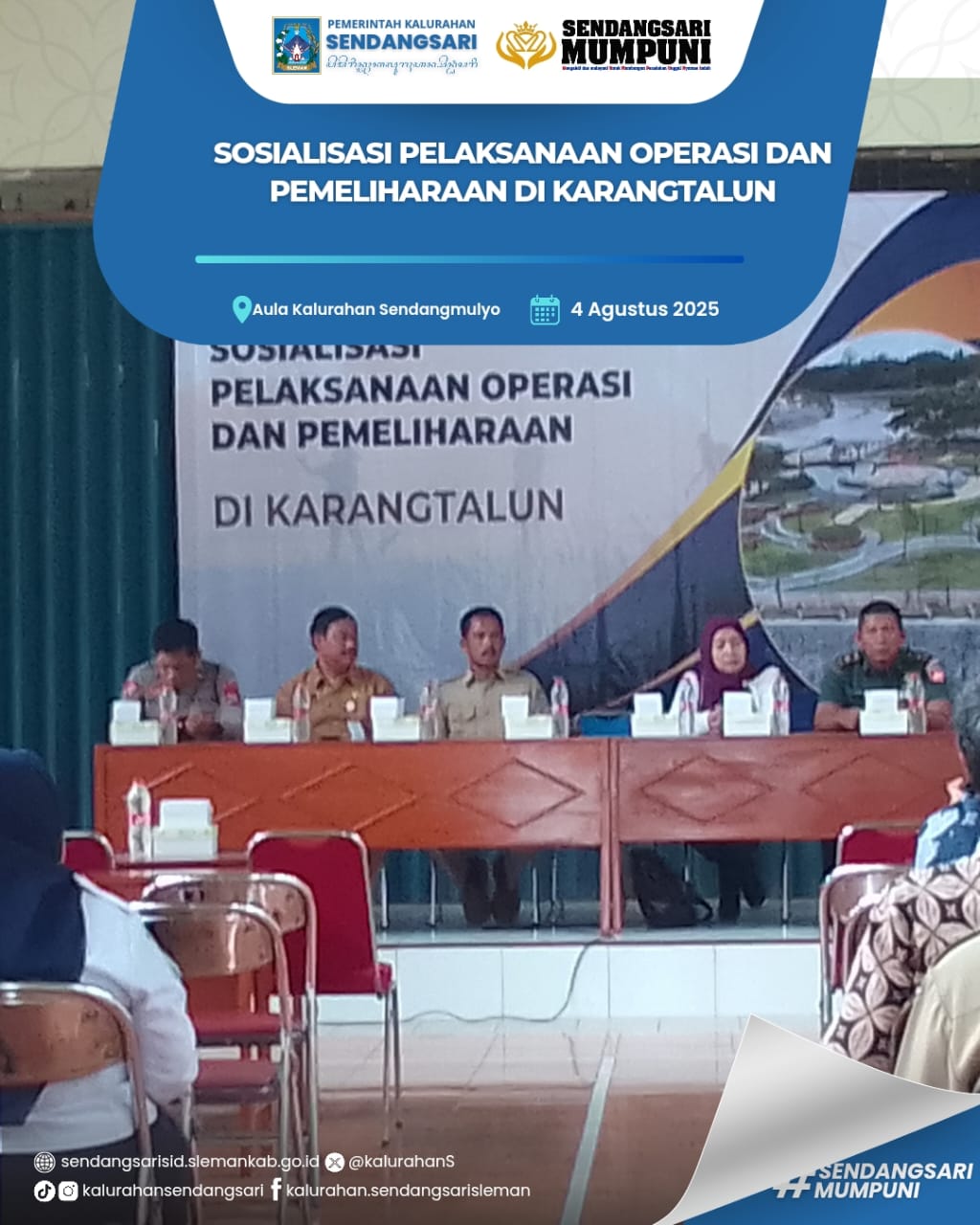 SOSIALISASI PELAKSANAAN OPERASI DAN PEMELIHARAAN DI KARANGTALUN