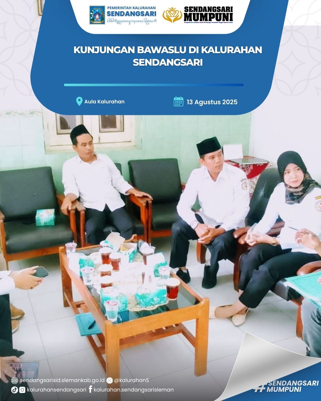 KUNJUNGAN BAWASLU DI KALURAHAN SENDANGSARI