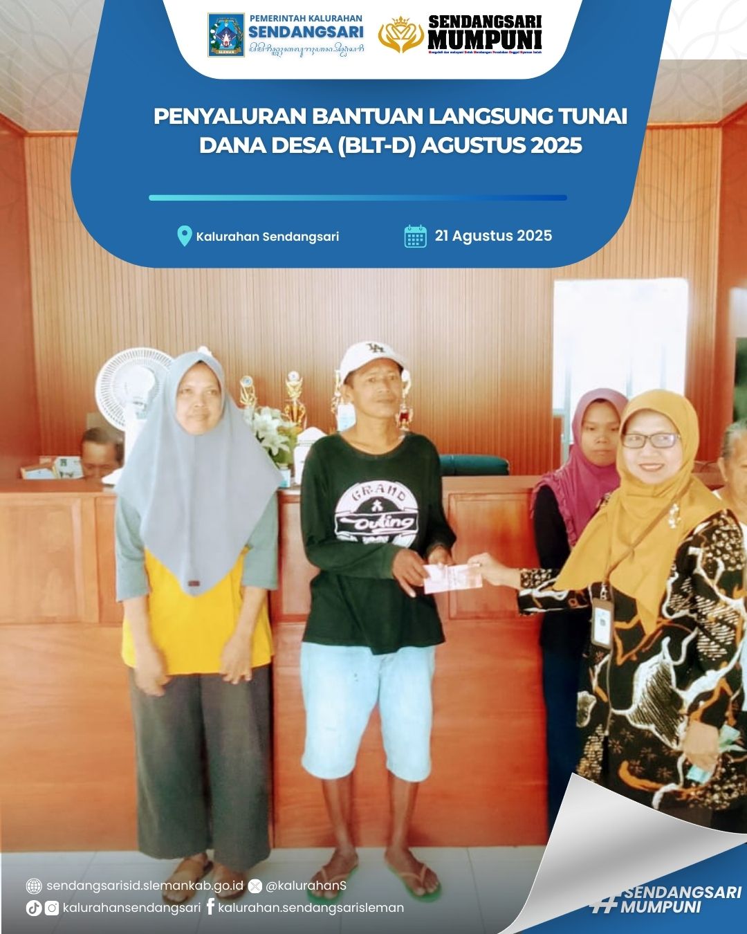 PENYALURAN Bantuan Langsung Tunai Dana Desa (BLT-D) AGUSTUS 2025