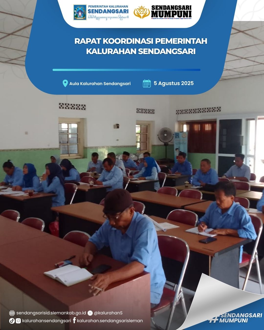 RAPAT KOORDINASI PEMERINTAH KALURAHAN SENDANGSARI
