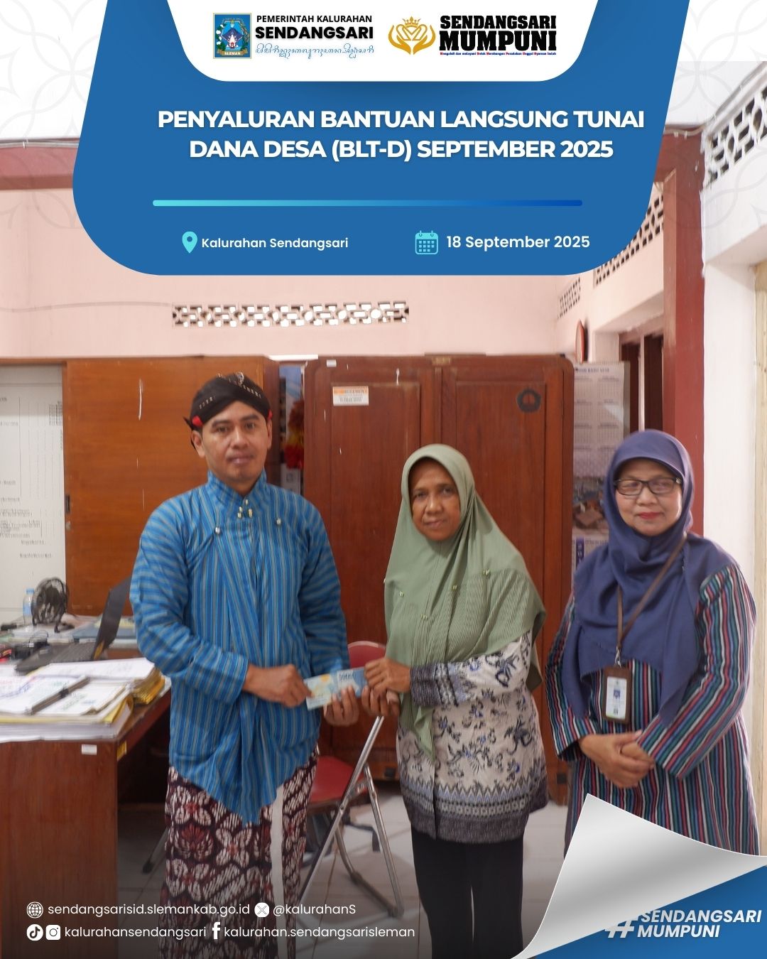 PENYALURAN BANTUAN LANGSUNG TUNAI DANA DESA (BLT-D) SEPTEMBER 2025