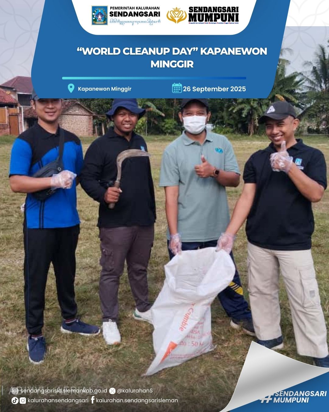 WORLD CLEANUP DAY KAPANEWON MINGGIR