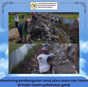 MONITORING PERBAIKAN JALAN USAHA TANI