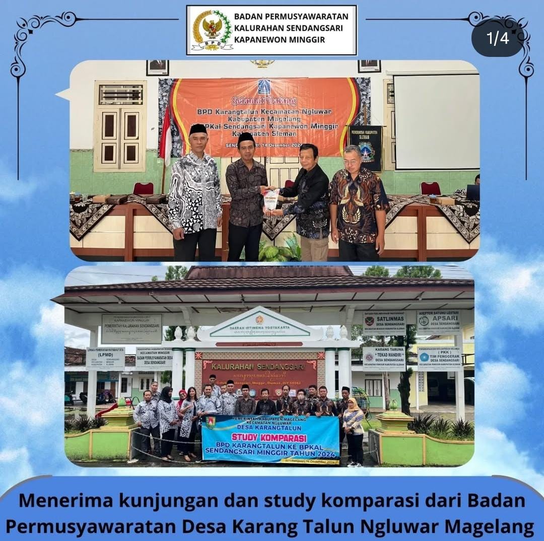 MENERIMA KUNJUNGAN DARI BADAN PEMUSYAWARATAN DESA KARANG TALUN KABUPATEN MAGELANG