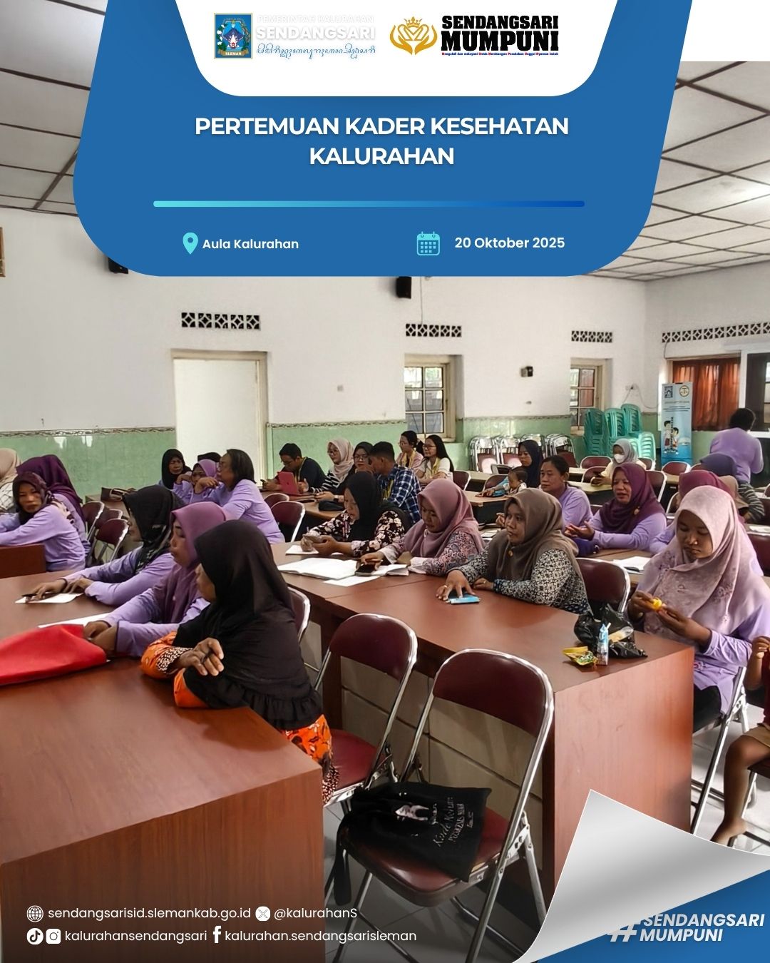 PERTEMUAN KADER KESEHATAN KALURAHAN SENDANGSARI