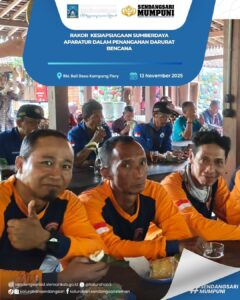 RAKOR KESIAPSIAGAAN SUMBERDAYA APARATUR DALAM PENANGANAN DARURAT BENCANA