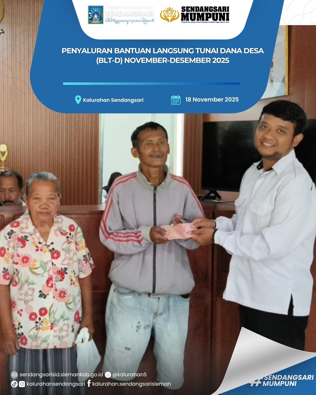 PENYALURAN BANTUAN LANGSUNG TUNAI DANA DESA (BLT-D) NOVEMBER DAN DESEMBER 2025