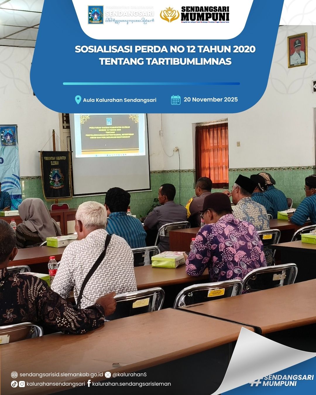 SOSIALISASI PERDA NOMOR 12 TAHUN 2020 TENTANG TARTIBUMLIMNAS