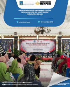 Lurah Sendangsari Menghadiri Puncak Peringatan Hari Ibu Ke-97 Tingkat Kabupaten Sleman