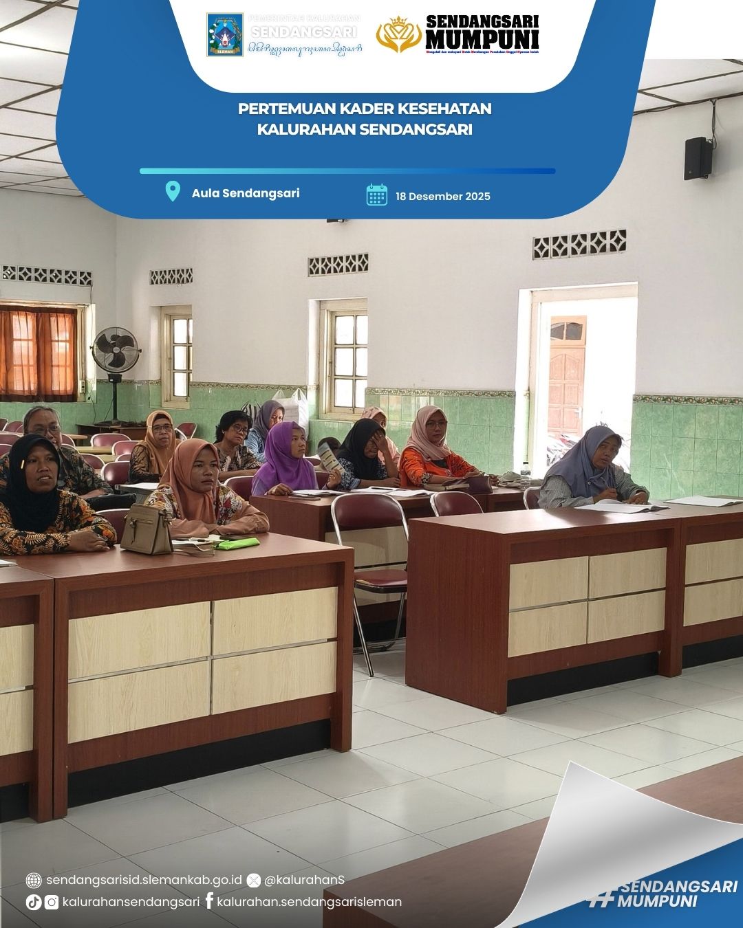 PERTEMUAN KADER KESEHATAN KALURAHAN SENDANGSARI