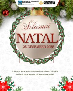 PEMERINTAH KALURAHAN SENDANGSARI MENGUCAPKAN SELAMAT HARI NATAL