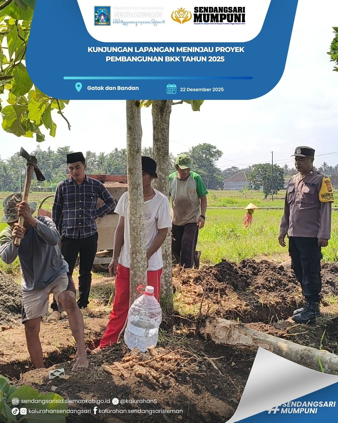 KUNJUNGAN LAPANGAN MENINJAU PROYEK PEMBANGUNAN BKK TAHUN 2025