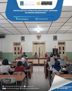 PERTEMUAN DAN LAPORAN BULANAN KADER IPM / PPKBD KALURAHAN SENDANGSARI