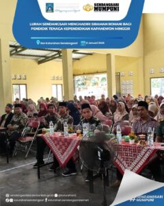 LURAH SENDANGSARI HADIRI SIRAMAN ROHANI PENDIDIK TENAGA KEPENDIDIKAN KAPANEWON MINGGIR