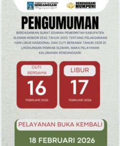 PENGUMUMAN CUTI BERSAMA DAN LIBUR