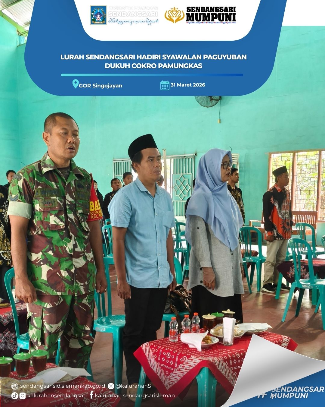 LURAH SENDANGSARI HADIRI SYAWALAN PAGUYUBAN DUKUH COKRO PAMUNGKAS KAPANEWON MINGGIR