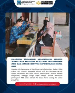 JEMPUT BOLA PBB DAN LAYANAN AKTIVITAS IKD KALURAHAN SENDANGSARI